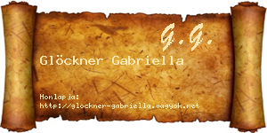 Glöckner Gabriella névjegykártya