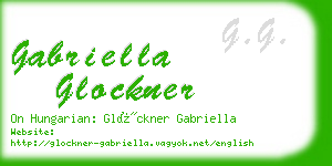 gabriella glockner business card
